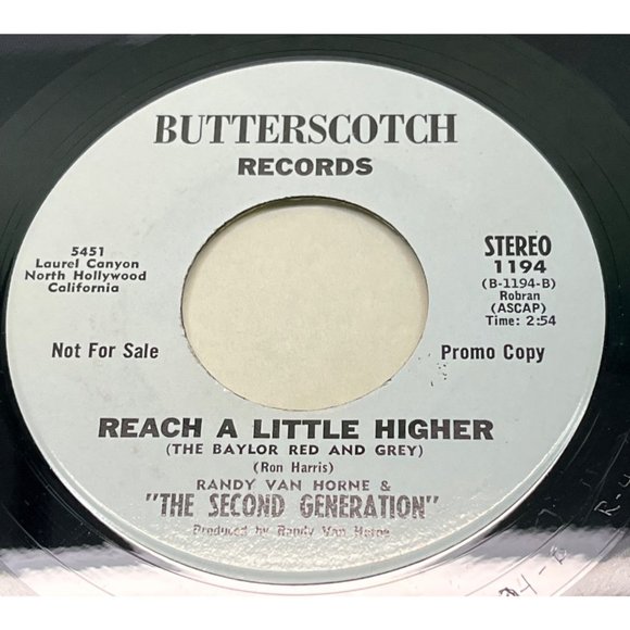 The Second Generation Walter Cronkite / Reach a Little Higher 45 Bubblegum Pop - Picture 2 of 4